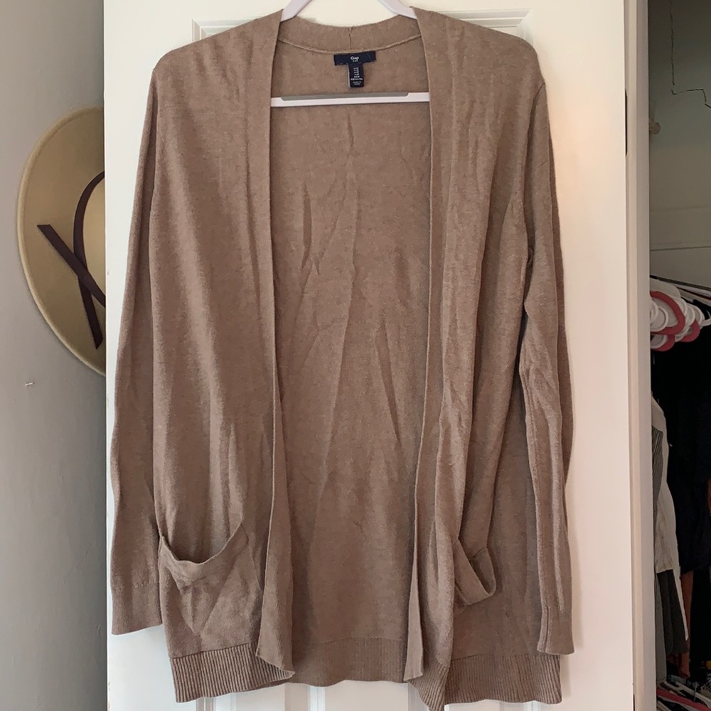 Tan pocket cardigan
